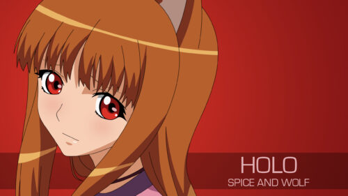 Holo The Wise Wolf From Spice and Wolf Anime Desktop Wallpaper