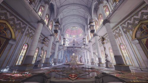 Majestic Fantasy Palace Throne Room Interior 4K PC Wallpaper