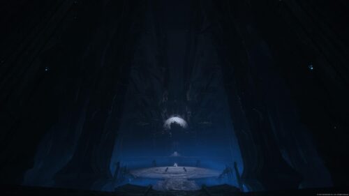 Final Fantasy XVI Dark Temple Interior Cinematic 4K Wallpaper