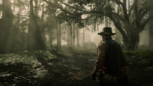 Arthur Morgan in Lemoyne Swamp Red Dead Redemption 2 4K PC Wallpaper