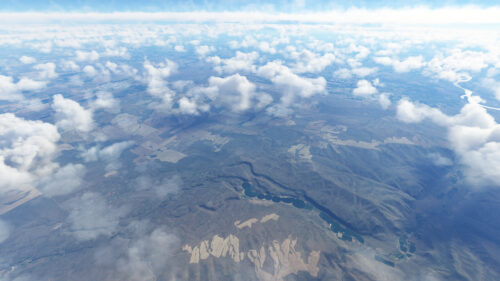 Breathtaking Aerial View of Clouds and Earth Landscapes 4K Wallpaper