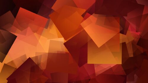 Abstract Geometric Red and Orange Layers Desktop Wallpaper
