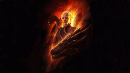 Daenerys Targaryen and Her Dragons Game of Thrones 4K Desktop Wallpaper
