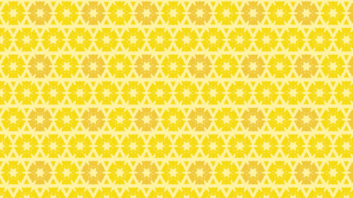 Vibrant Yellow Geometric Floral Pattern 4K Desktop Wallpaper