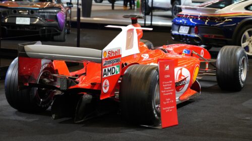 Ferrari F2004 Formula 1 Racing Car Exhibition PC Wallpaper