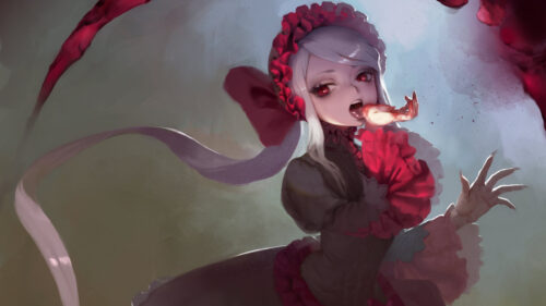 Shalltear Bloodfallen Overlord Gothic Anime Girl 4K PC Wallpaper