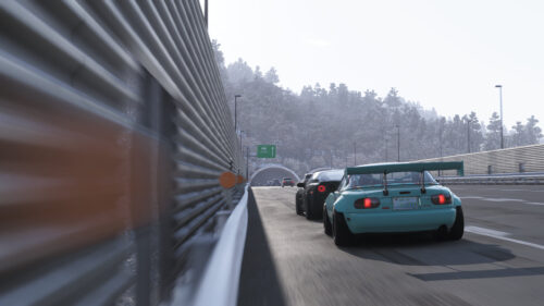 Modified Mazda Miata Drift Car on Japanese Highway 4K PC Wallpaper