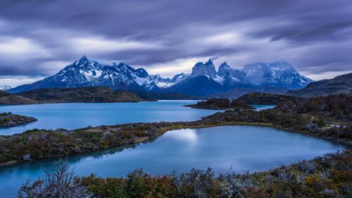 Torres del Paine National Park Patagonia Mountains 4K Wallpaper