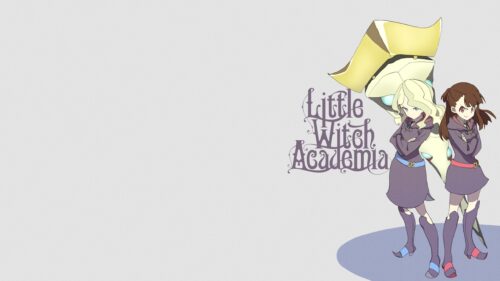 Little Witch Academia Akko and Diana Minimalist 4K PC Wallpaper