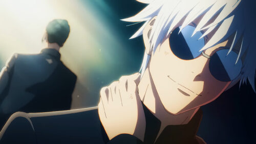 Satoru Gojo Cool Anime Aesthetic Desktop Wallpaper