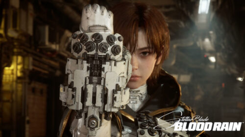 Stellar Blade Eve Character with Futuristic Gauntlet 4K PC Wallpaper