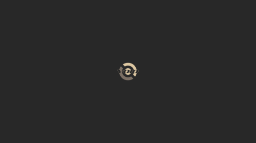 Minimalist Void Logo Dark Grey Aesthetic PC Wallpaper
