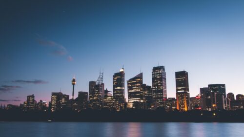 Stunning Sydney Cityscape Skyline at Twilight PC Wallpaper
