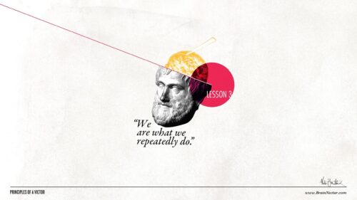 Aristotle We Are What We Repeatedly Do Minimalist Philosophy Desktop Wallpaper