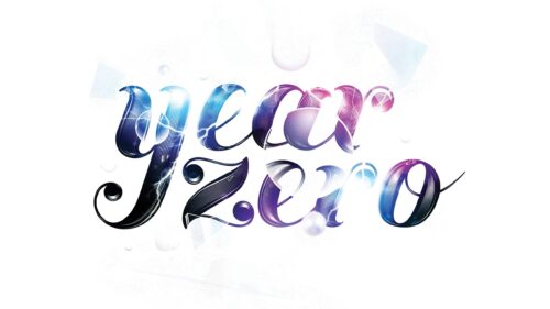 Abstract Year Zero Typography Artistic PC Wallpaper