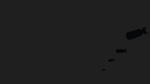 Minimalist Falling Bombs Dark Aesthetic PC Wallpaper