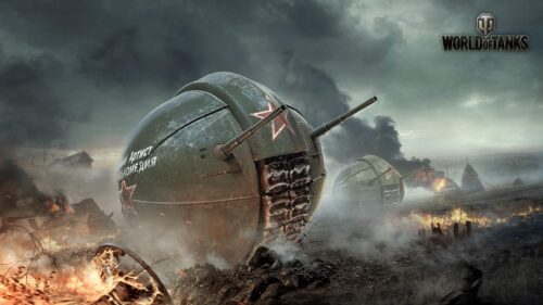World of Tanks Ball Tank Concept Art Battlefield 4K Wallpaper