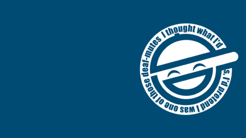 Minimalist Ghost in the Shell Laughing Man Logo PC Wallpaper