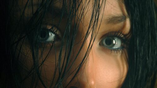 Stunning Close Up Macro Shot of Woman Eyes Desktop Wallpaper