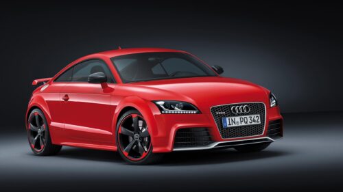 Stunning Red Audi TT RS Sport Coupe High Resolution 4K Wallpaper