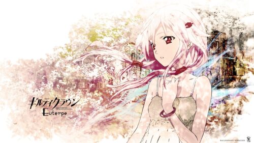 Inori Yuzuriha Guilty Crown Anime Aesthetic Pink Haired Girl 4K Wallpaper