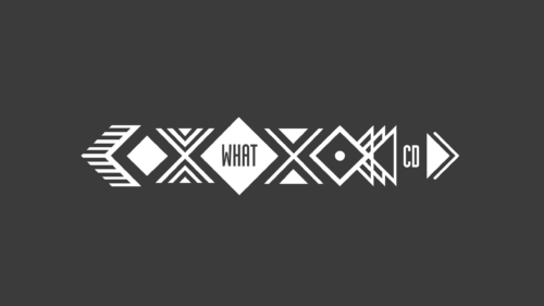 Minimalist Geometric Abstract Design with What CD Typography PC Wallpaper