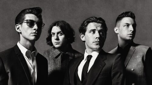 Arctic Monkeys Cinematic Black and White Portrait 4K Desktop Wallpaper