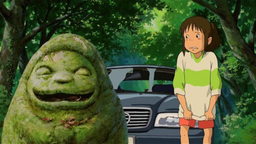 Chihiro Ogino in Spirited Away Forest Scene 4K Desktop Wallpaper