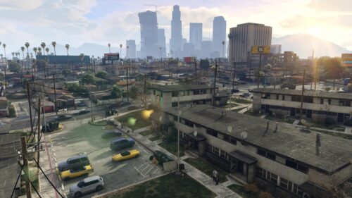 GTA V Los Santos Urban Cityscape Skyline PC Wallpaper