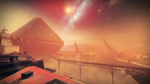 Futuristic Destiny Mars Pyramid Architecture 4K Wallpaper
