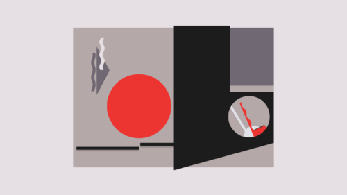 Minimalist Bauhaus Style Geometric Shapes Abstract Desktop Wallpaper