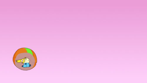 Cute Chibi Samus Aran Morph Ball Minimalist PC Wallpaper