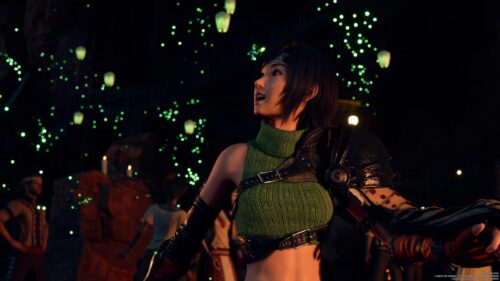 Yuffie Kisaragi Final Fantasy VII Rebirth Night Scene 4K Wallpaper
