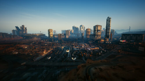 Cyberpunk Cityscape Night City View 4K PC Wallpaper