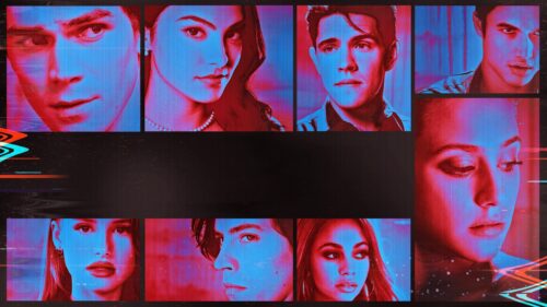 Riverdale Cast Neon Glitch Aesthetic 4K PC Wallpaper