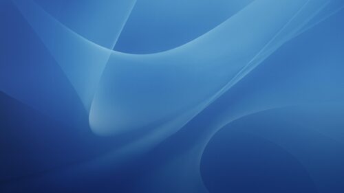 Minimalist Abstract Blue Flowing Waves Desktop Wallpaper