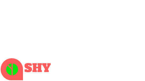 Minimalist SHY Logo Design Graphic Desktop Wallpaper
