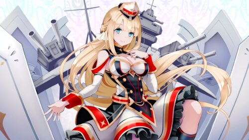Anime Girl Warship Commander Azur Lane 4K PC Wallpaper