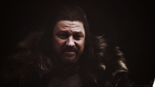 Ned Stark Game of Thrones Portrait Dark Cinematic 4K Desktop Wallpaper