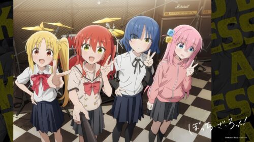 Bocchi the Rock Band Members Selfie 4K Desktop Wallpaper