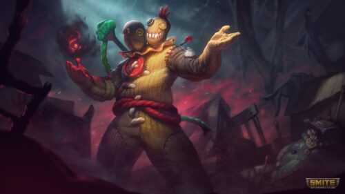 Smite Danzaburou Voodoo Doll Skin Fantasy Art PC Wallpaper
