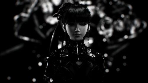 Mysterious Anime Girl in Techwear Cyberpunk Aesthetic 4K Wallpaper