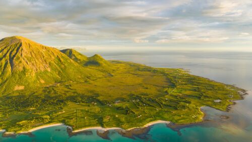 Breathtaking Lofoten Islands Aerial Landscape 4K PC Wallpaper