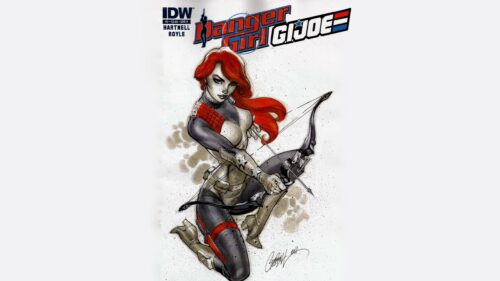 Scarlett GI Joe Danger Girl Comic Art Desktop Wallpaper