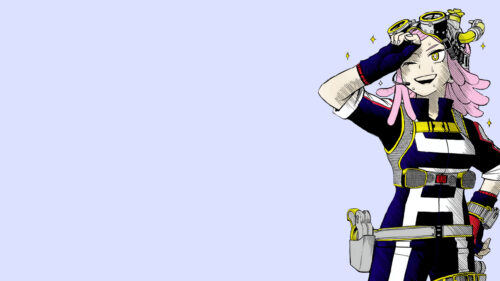 Mei Hatsume My Hero Academia Anime Character Minimalist PC Wallpaper