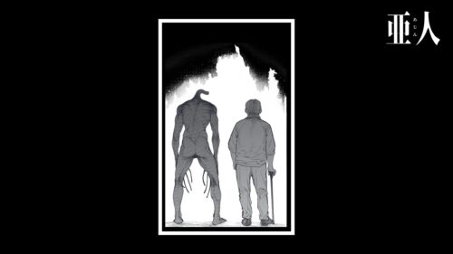 Ajin Demi Human Manga Art Featuring Sato and IBM Ghost PC Wallpaper