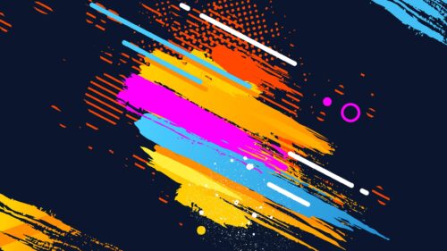 Abstract Colorful Paint Splash Art Dynamic PC Wallpaper