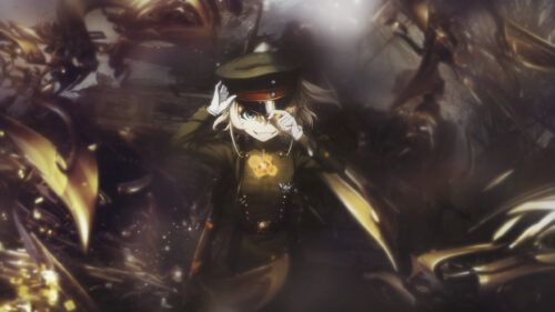 Tanya Degurechaff Intense Military Anime Battle Scene 4K Wallpaper