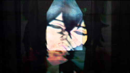 Abstract Anime Character Silhouette with Cinematic Lighting PC Wallpaper