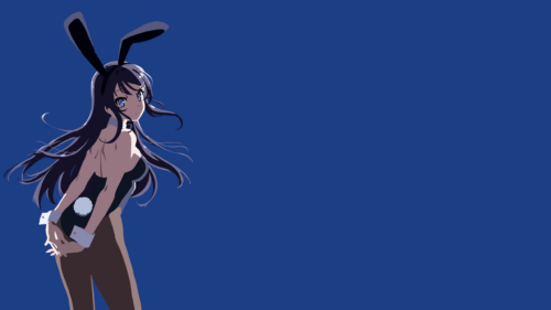 Mai Sakurajima Bunny Girl Senpai Minimalist PC Wallpaper